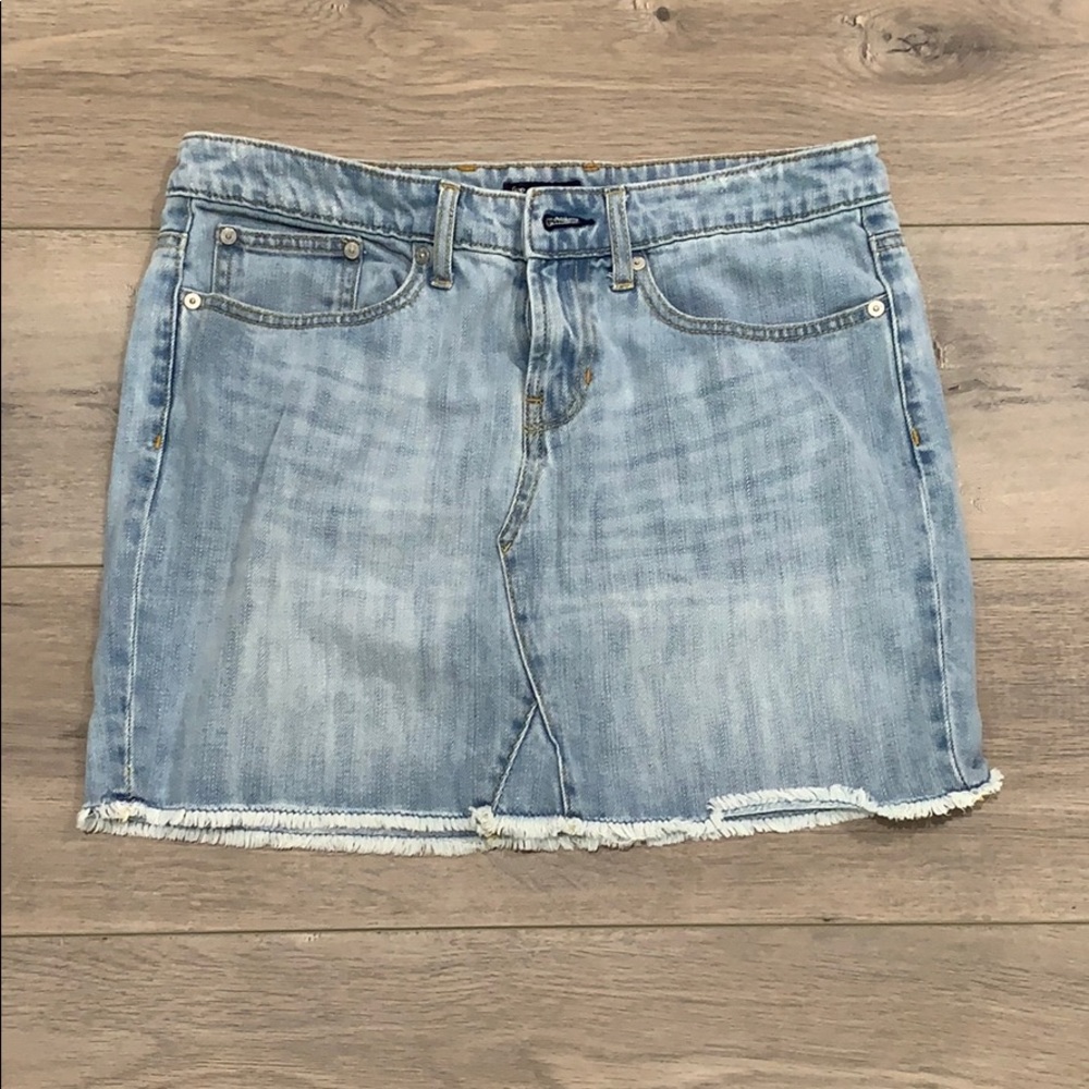 Gap Washed Jean Skirt